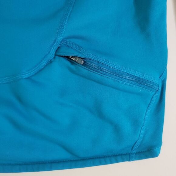 Nike Women's Dri-FIT Half-Zip Teal Athletic Running Hooded Pullover - Picture 10 of 16